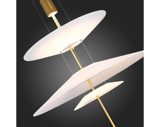 SL6101.213.01 Люстра подвесная ST-Luce Золотистый/Белый LED 1*15W 3000K