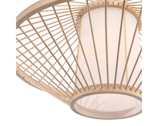 SL6241.533.01 Светильник подвесной ST-Luce Древесный/Белый E27 1*40W