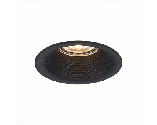 ST202.408.01 Св-к встр. Черный GU10 1*50W  D89xH40 220V Без ламп