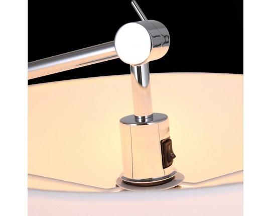 SL460.105.01 Торшер ST-Luce Хром/Белый E27 1*60W (из 2-х коробок)