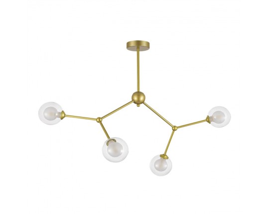 SLE1106-203-04 Светильник подвесной Золотистый/Прозрачный, Белый G9 LED 4*5W