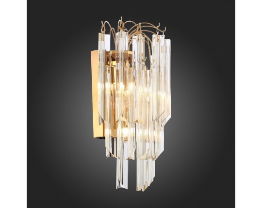 SL386.201.03 Бра ST-Luce Золотистый/Золотистый, Прозрачный G9 3*5W