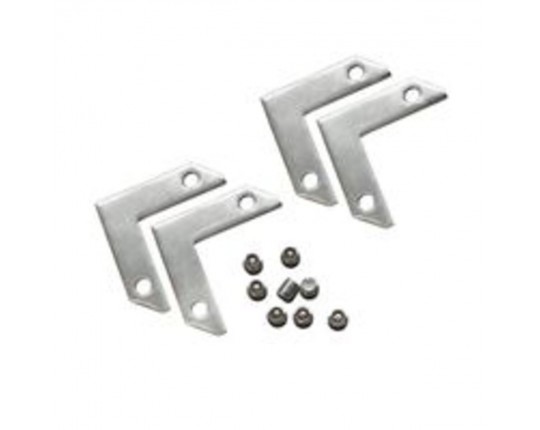 ST001.179.00 Уголок 90° горизонтальный к-т (4 соединителя+8 винтов) для ST001.129.00 ST-Luce Серебри