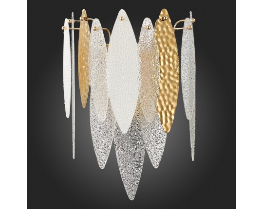 SL1224.201.02 Бра ST-Luce Золотистый/Прозрачный, Белый E14 2*60W