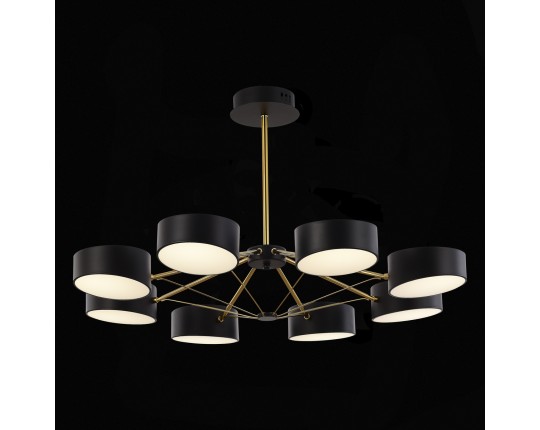 SLE6005-402-08 Светильник потолочный Черный, Золотистый/Черный LED 8*10W