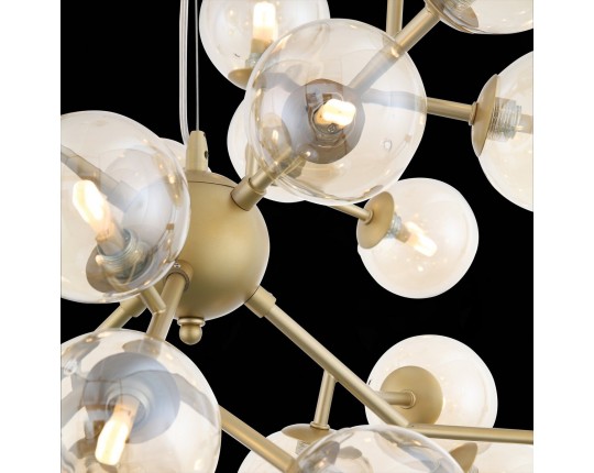 SL438.203.24 Люстра подвесная ST-Luce Золотистый/Коньячный G9 24*5W