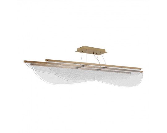 SL6509.223.01 Светильник подвесной ST-Luce Золотистый/Прозрачный LED 1*60W 4000K