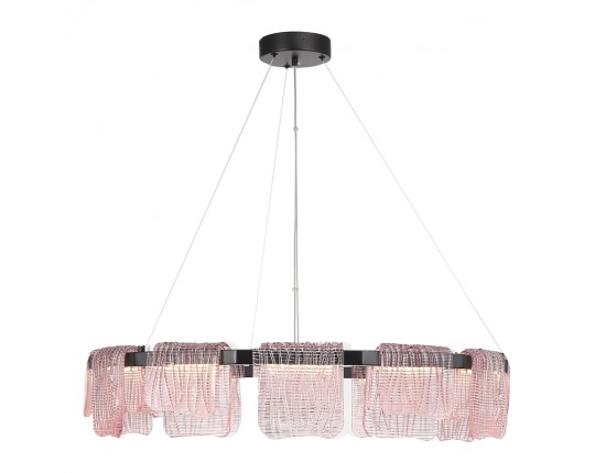 SL6021.403.66 Светильник подвесной ST-Luce черный/розовый LED 1*66W 3000K