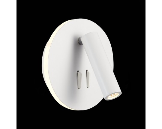 SL1586.513.01 Светильник настенный Белый LED 1*8W 3000K 624Lm Ra>80 24° IP20 L-xW155xH155 170-240V