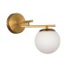 SLE1195-301-01 Светильник настенный Латунь/Белый E14 1*40W