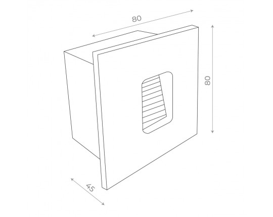 SL9501.441.01 Светильник уличный настенный ST-Luce Черный LED 1*1W 4000K