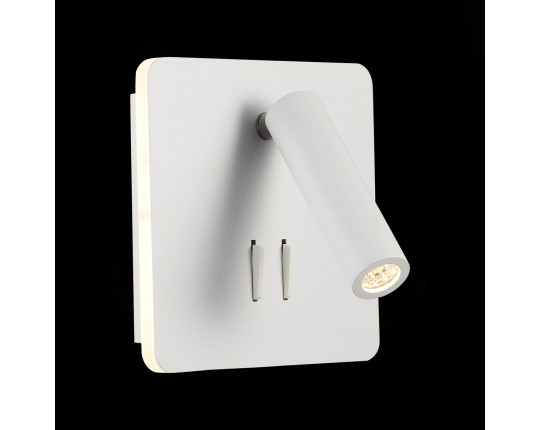 SL1586.531.01 Светильник настенный Белый LED 1*9W 3000K 624Lm Ra>80  IP20 L-xW140xH140 170-240V