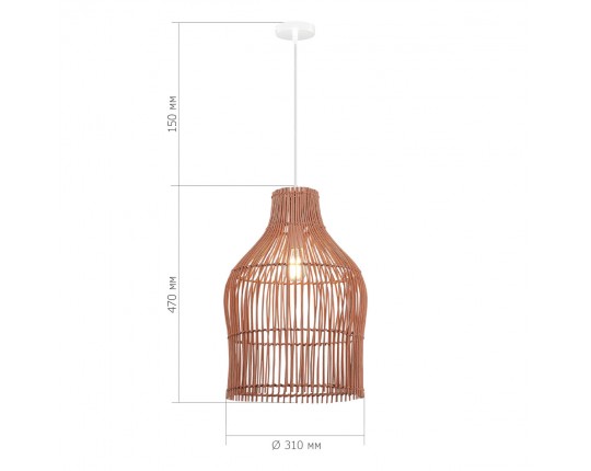 SL1513.513.01 Светильник подвесной ST-Luce Белый/Розовый E27 1*40W