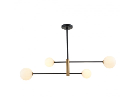 SLE220103-04 Светильник потолочный Черный, Бронза/Белый G9 4*5W