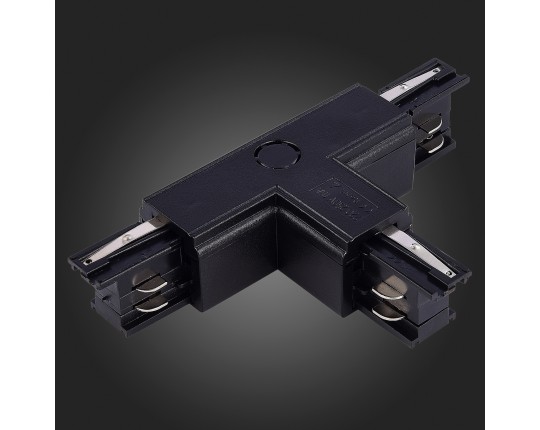 ST030.409.16L1 Т-оБразный токоподвод левый 1 для трехфазного шинопровода ST-Luce Черный