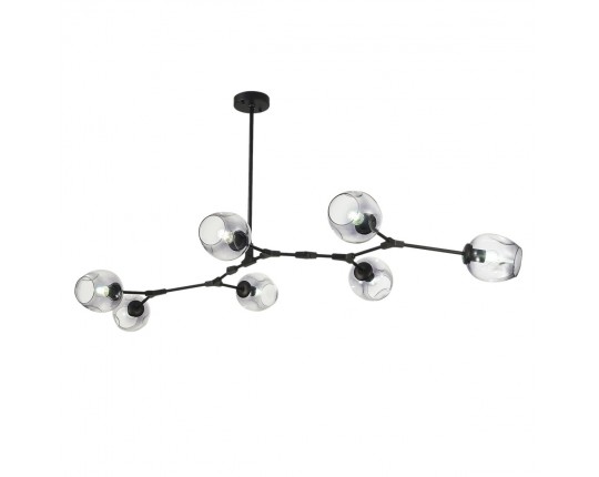 SLE154843-07 Светильник подвесной Черный/Дымчатый E27 7*40W