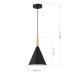 SLE1255-403-01 Светильник подвесной Черный/Черный E27 1*40W
