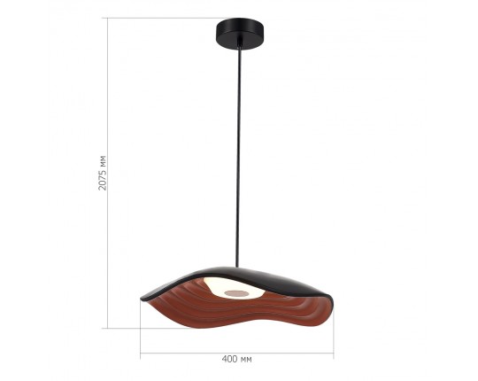 SL6208.401.12 Светильник подвесной ST-Luce Черный/Черный, Оранжевый LED 1*12W 3000K