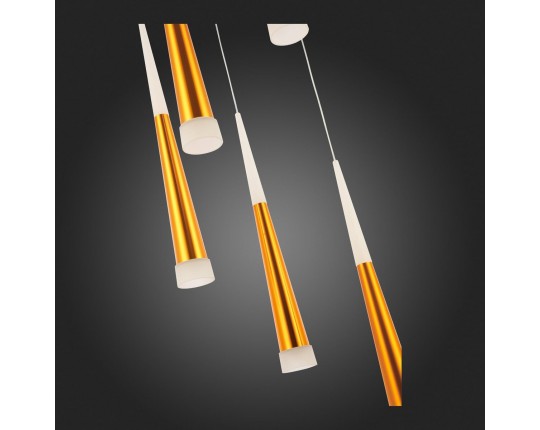 SLE200103-05 Светильник подвесной Золотистый/Золотистый, Белый LED 5*7W 3000K