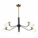 SLE205403-05 Светильник подвесной Черный, Латунь/Белый E14 5*60W