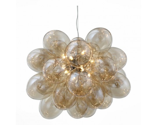 SL432.203.12 Люстра подвесная ST-Luce Хром/Коньячный G9 12*5W