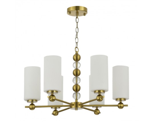 SL2003.303.06 Светильник подвесной ST-Luce латунь/белый E27 6*40W