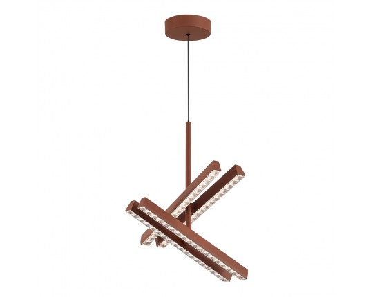 SL1018.613.04 Светильник подвесной ST-Luce терракотовый/прозрачный LED 1*43W 4000K