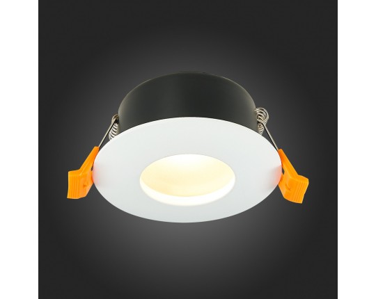 ST213.508.01 Св-к встр. Белый GU10 1*50W  IP44 D84xH50 220V Без ламп