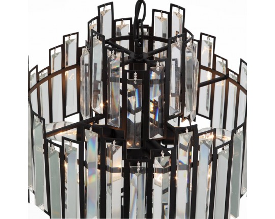 SL665.443.06 Люстра подвесная ST-Luce Черный/Черный, Прозрачный E14 6*40W