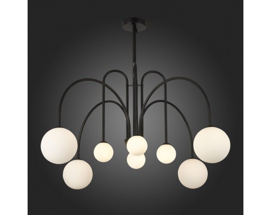 SL1204.402.08 Люстра потолочная ST-Luce Черный/Белый G9 8*5W