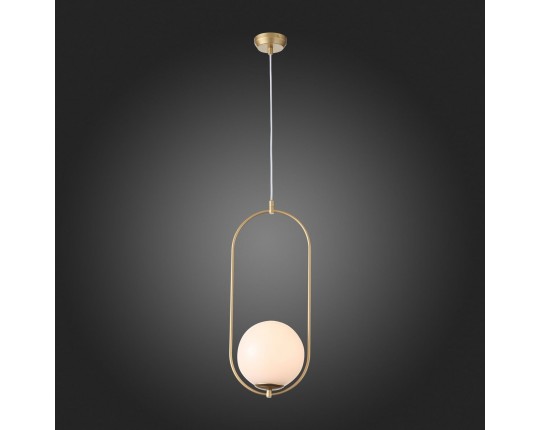 SL1118.203.01 Светильник подвесной ST-Luce Золотистый/Белый E27 1*40W