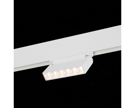 ST364.536.06 Магнитный трековый светильник белый LED 1*6W 3000K 532Lm Ra>80 36° IP20 L120xW22xH108 4