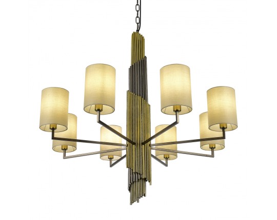 SL1638.303.08 Светильник подвесной ST-Luce Латунь/Серый E14 8*42W