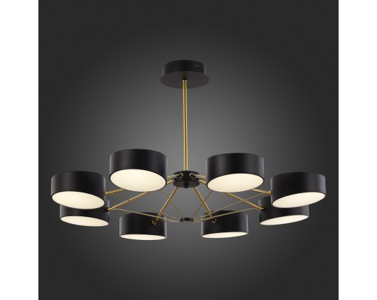 SLE6005-402-08 Светильник потолочный Черный, Золотистый/Черный LED 8*10W