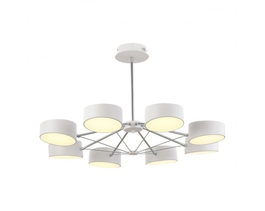 SLE6005-502-08 Светильник потолочный Белый, Хром/Белый LED 8*10W