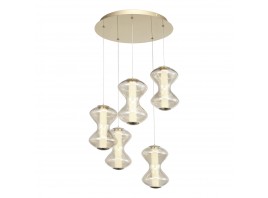 SL6136.233.01 Светильник подвесной ST-Luce золото/коньячный LED 1*28W 3000K