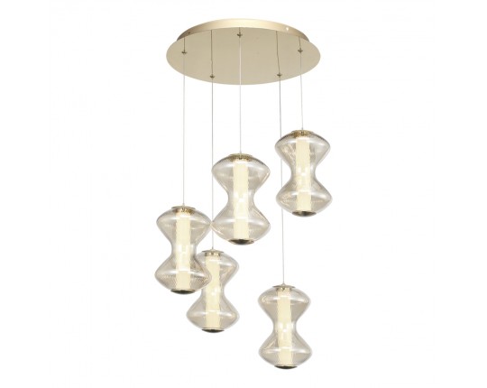 SL6136.233.01 Светильник подвесной ST-Luce золото/коньячный LED 1*28W 3000K