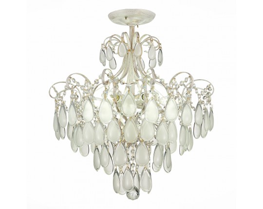 SLE160302-06 Светильник потолочный Золотистый/Белый матовый E14 6*60W