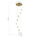 SL6114.203.08 Светильник подвесной ST-Luce Золотистый/Прозрачный LED 8*3W 3000K