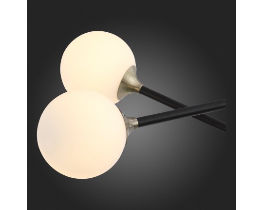 SL429.403.02 Светильник потолочный ST-Luce Черный, Золото/Белый G9 2*5W