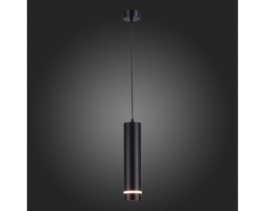 ST115.443.12 Светильник подвесной Черный LED 1*12W 4000K 936Lm Ra>90 120° IP20 D80xH300 165-265V