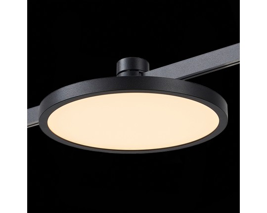 ST818.406.12 Магнитный трековый светильник FARM Черный LED 1*10W 3000K 500Lm Ra80 120 IP20 D168xH54