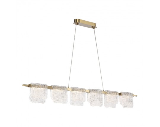 SL6021.203.36 Светильник подвесной ST-Luce золотистый/прозрачный LED 1*36W 3000K