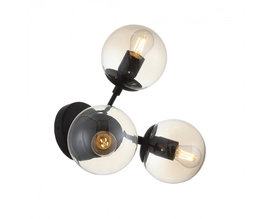 SL549.411.03 Бра ST-Luce Черный/Янтарный E27 3*40W