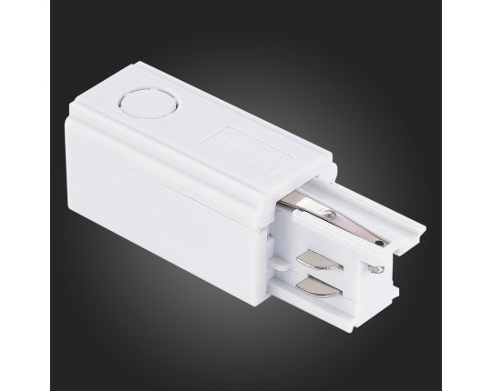 ST030.509.10L Левый Токоподвод для трехфазного шинопровода ST-Luce Белый