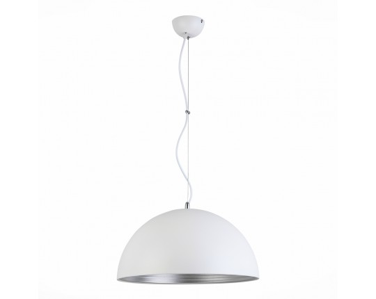 SL279.503.01 Светильник подвесной ST-Luce Белый/Белый, Серебристый E27 1*60W