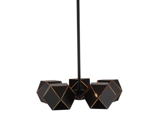 SL258.402.05 Люстра потолочная ST-Luce Черный/Черный, Золото E14 5*40W