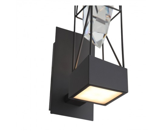 SL815.301.01 Бра ST-Luce Серый графит/Серый графит, Прозрачный LED 1*6W 4000K