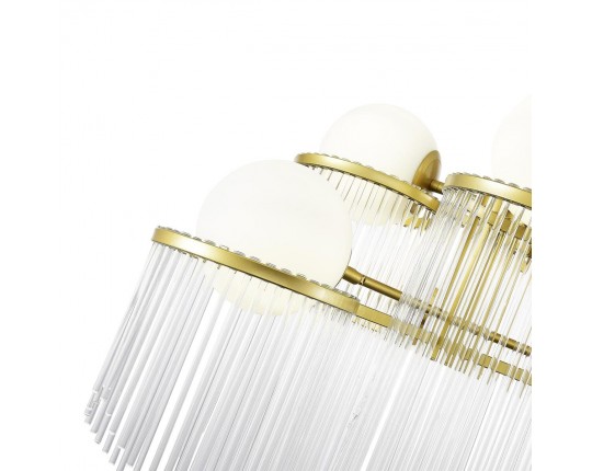 SL1511.203.06 Люстра подвесная ST-Luce Золотистый/Белый E27 6*60W