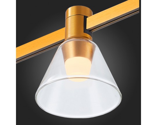 ST814.206.03 Магнитный трековый светильник FARM Золотистый LED 1*3W 3000K 89Lm Ra90 120 IP20 D90xH10